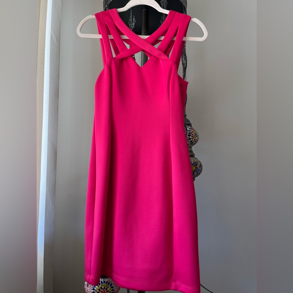 Fuchsia Pink Short Dress